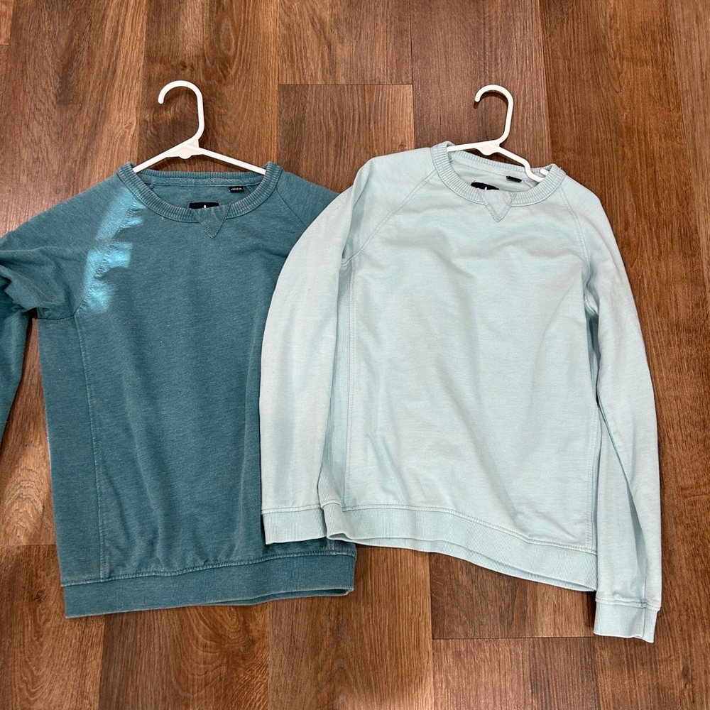 johnnie-O Kids Teal and Light Blue Sweaters